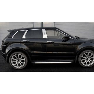 Nerezové lišty sloupků dveří (6 ks) Range Rover Evoque 2012–2018 fotografie 1