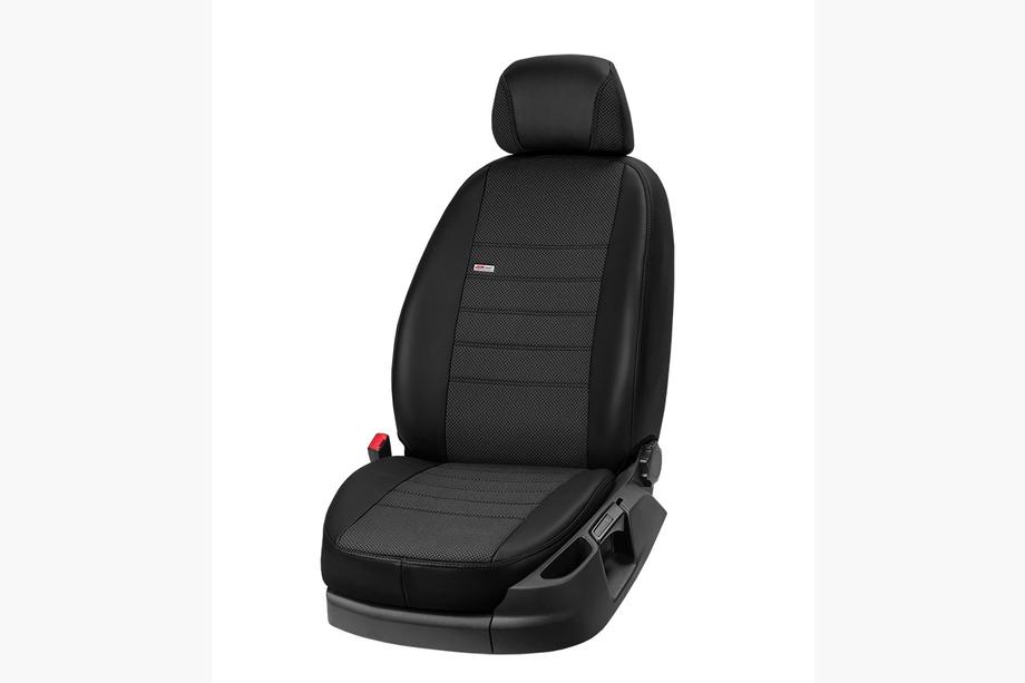 Jeep Cherokee KL 2013– Autopotahy z ekokůže + látky + Alcantary Eco Comfort (kompletní sada) Fotografie 2