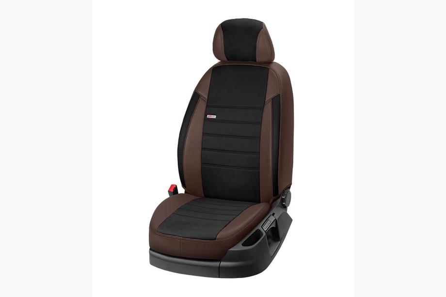 Fiat 500/500L 2013–2022 Autopotahy z eko kůže + látky + Alcantary Eco Laser Antara 2020 (kompletní sada pro celý interiér) Fotografie 12