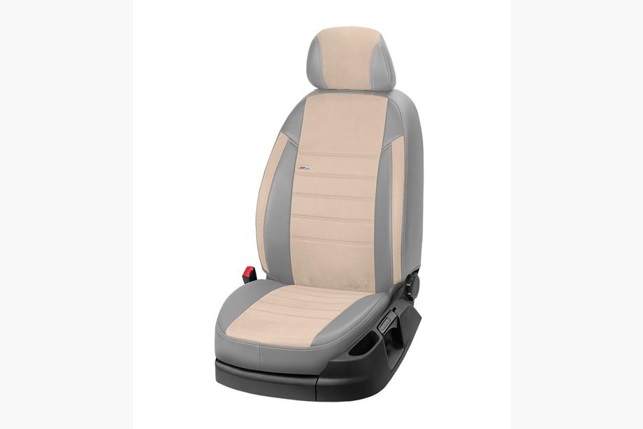 Fiat 500/500L 2013–2022 Autopotahy z eko kůže + látky + Alcantary Eco Laser Antara 2020 (kompletní sada pro celý interiér) Fotografie 14