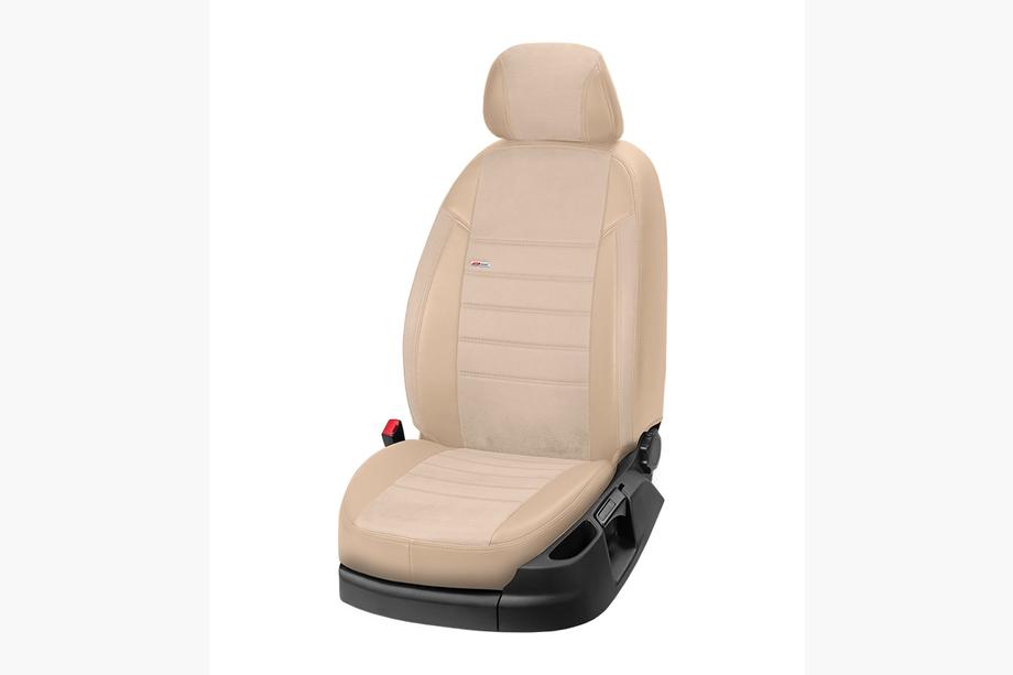 Fiat 500/500L 2013–2022 Autopotahy z eko kůže + látky + Alcantary Eco Laser Antara 2020 (kompletní sada pro celý interiér) Fotografie 15