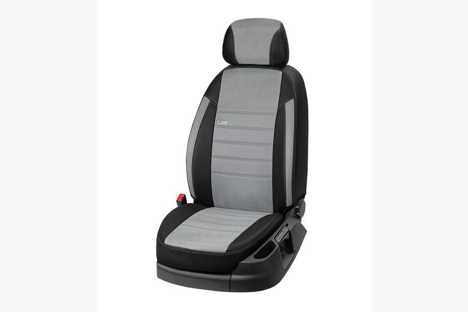 Fiat 500/500L 2013–2022 Autopotahy z eko kůže + látky + Alcantary Eco Laser Antara 2020 (kompletní sada pro celý interiér) Fotografie 8