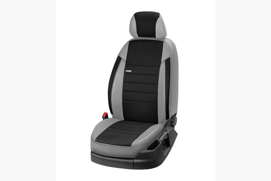 Fiat 500/500L 2013–2022 Autopotahy z eko kůže + látky + Alcantary Eco Laser Antara 2020 (kompletní sada pro celý interiér) Fotografie 9