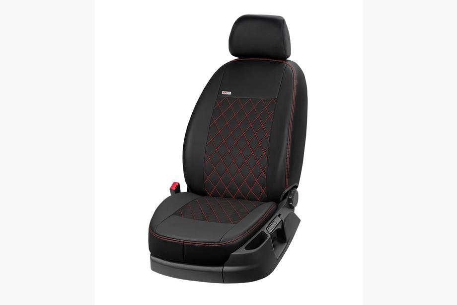 Ford Custom 2013–2022 Autopotahy z ekokůže + látky + alcantary Eco Prestige Antara (8 nebo 9 míst) Image