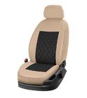 Ford Custom 2013–2022 Autopotahy z ekokůže + látky + alcantary Eco Prestige Antara (8 nebo 9 míst) fotografie 11