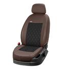 Ford Custom 2013–2022 Autopotahy z ekokůže + látky + alcantary Eco Prestige Antara (8 nebo 9 míst) fotografie 12