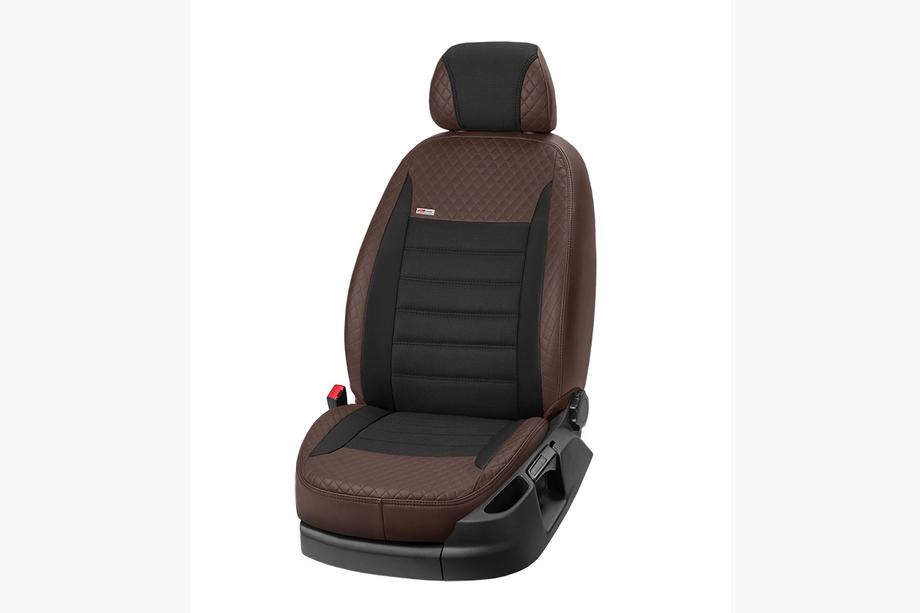 Chrysler Pacifica 2016– Autopotahy z ekokůže + látky + alcantary Vip Elite 2020 (kompletní interiér) Fotografie 11
