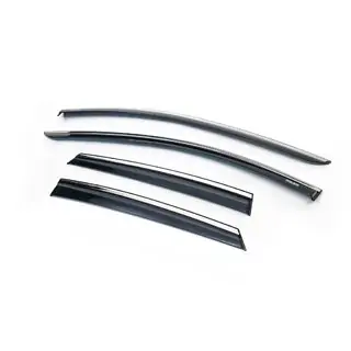 Ofuky oken s chromovanou lištou (HB, 4 ks, Niken) Seat Leon 2013–2020 fotografie 1