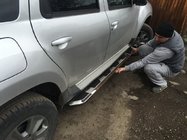 Renault Duster 2008–2017 Boční nášlapy Vison (2 ks, hliník / nerez) fotografie 1