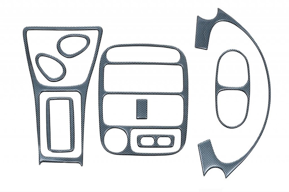 Hyundai Accent 1994–1999 Kryty palubní desky Karbon Image