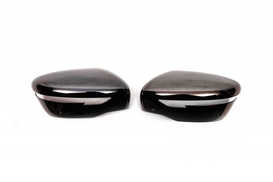 Nissan Juke 2010–2019 Kryty zrcátek 2014-2019 černý chrom (2 ks, plastové) Image