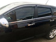 Nissan Qashqai 2007–2010 Vnější ozdobné lišty oken (4 ks, nerez) 2+ dlouhý rozvor, OmsaLine – italská nerezová ocel fotografie 1