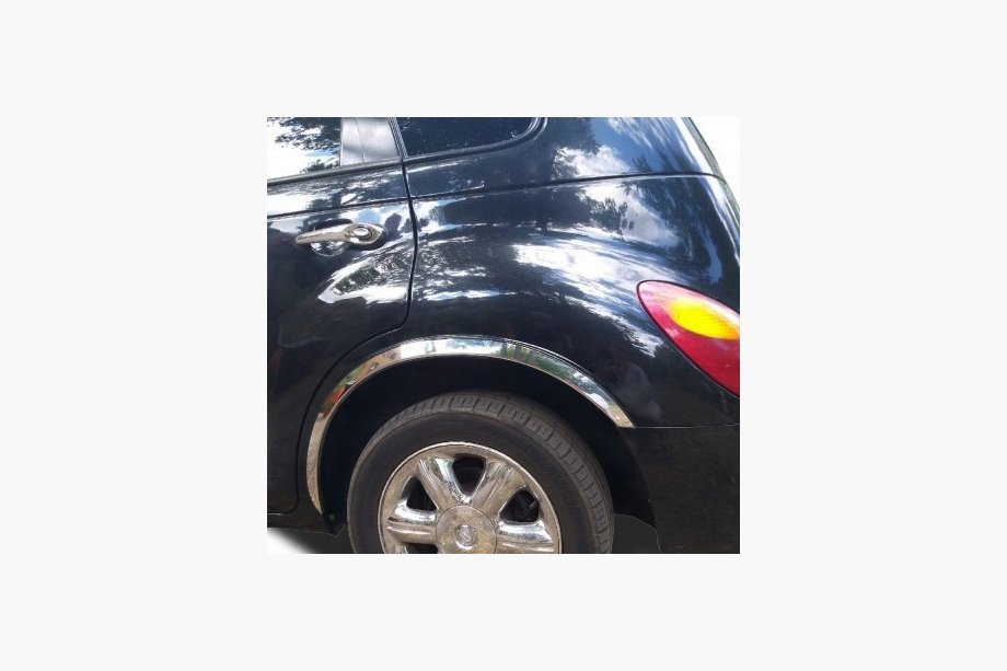Chrysler PT Cruiser 2000–2010 Nerezové lišty na lemy blatníků (4 ks) Fotografie 4