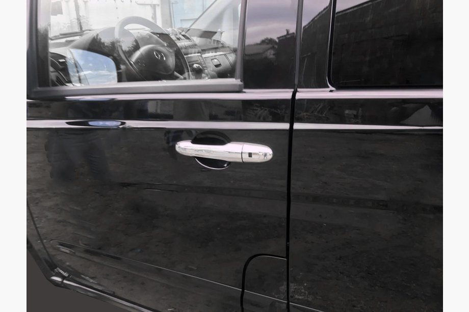 Mercedes Viano 2004–2014 Nerezové kryty klik dveří 3 ks, Carmos - turecká ocel Image