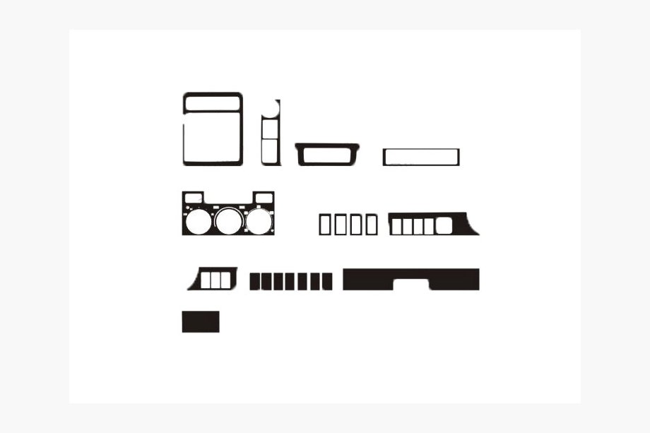 Toyota Land Cruiser 90 Prado 1996–2002 Akce! Dekorativní lišty na palubní desku v imitaci dřeva Image