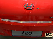 Hyundai I-20 2008–2012 Ochranná lišta zadního nárazníku Nathaniko (nerez) 2008-2010 fotografie 1