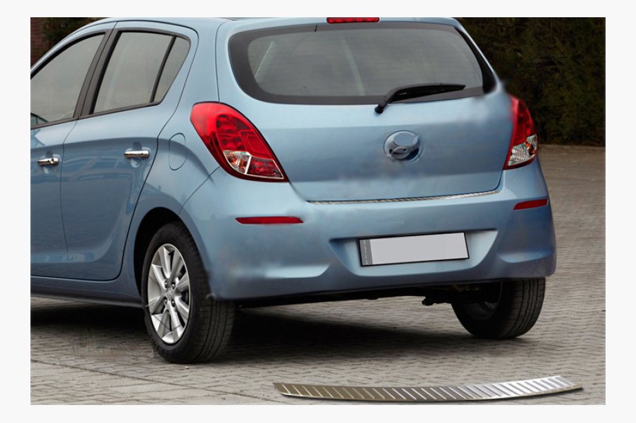 Hyundai I-20 2012–2014 Nerezová lišta na zadní nárazník OmsaLine Image