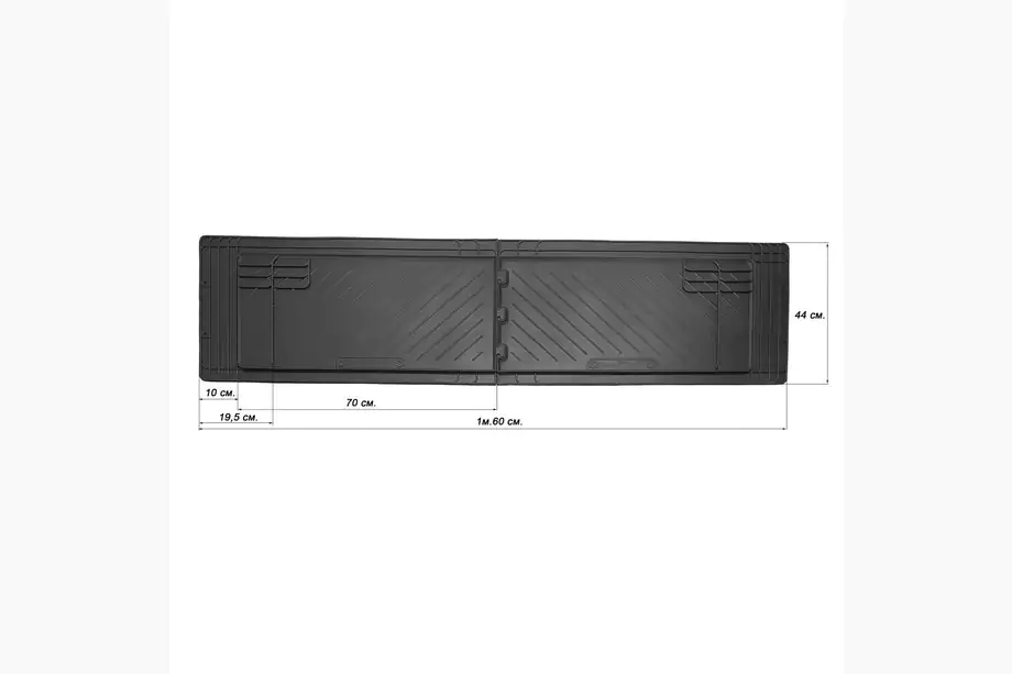 Opel Movano 2004–2010 Zadní gumové rohože do interiéru (2 ks, Stingray) Image