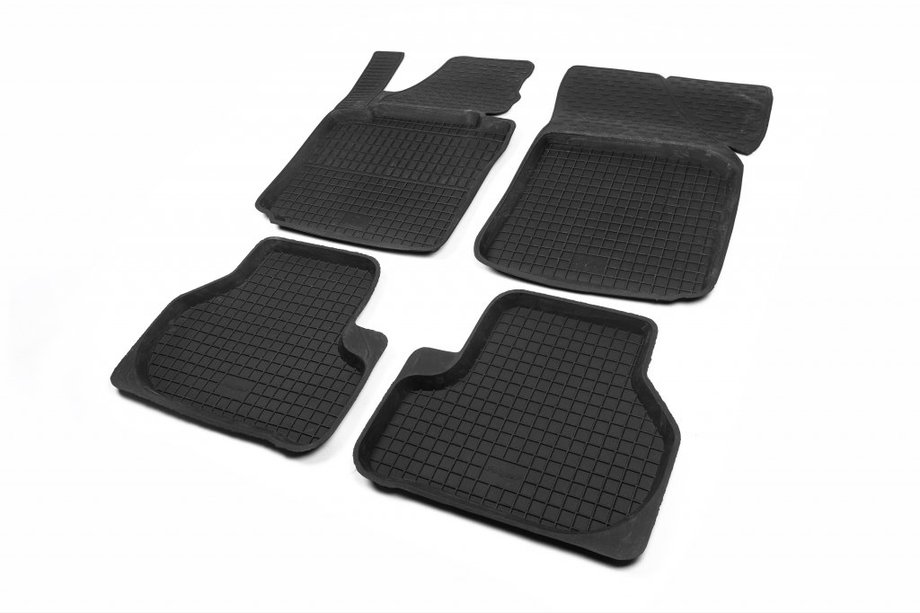 Seat Leon 2005–2012 Gumové koberce do auta s okrajem (4 ks, Polytep) Image
