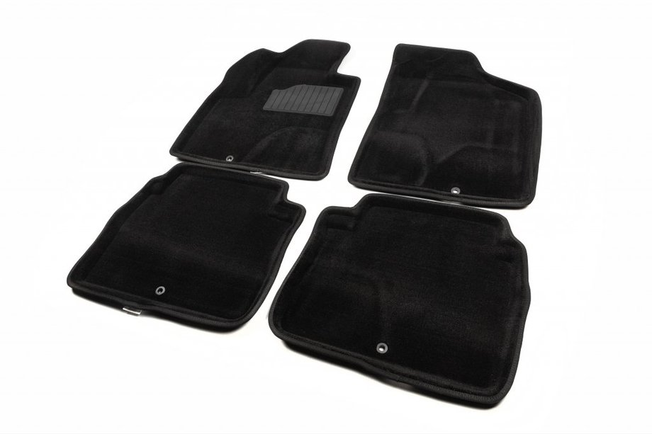 Hyundai Santa Fe 2 2006–2012 3D textilní koberce do interiéru (Seintex) Image