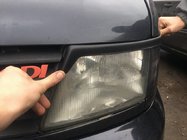Mercedes Vito W638 1996–2003 Řasy na světlomety (černé) Černý lesk fotografie 3