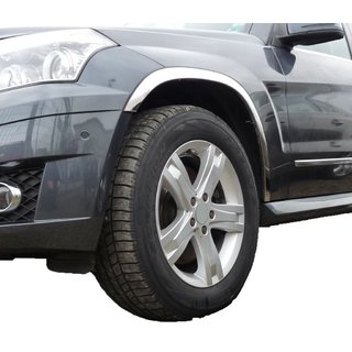 Nerezové lišty na lemy blatníků (4 ks) Mercedes GLK třída X204 2008–2015 fotografie 1