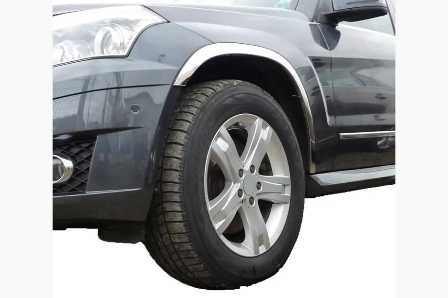 Mercedes GLK třída X204 2008–2015 Nerezové lišty na lemy blatníků (4 ks) Image
