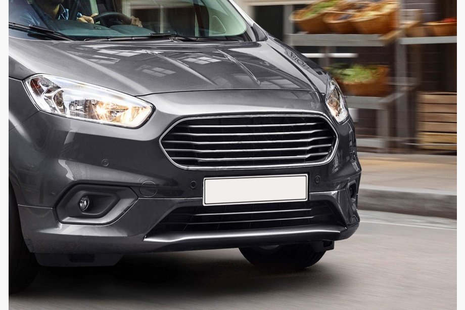 Ford Courier 2014–2023 Nerezové chromové lišty na masku chladiče OmsaLine (2018↗, 4 ks) Image