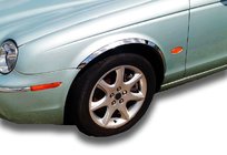Jaguar X-Type 2001–2009 Nerezové lišty na lemy blatníků (4 ks) fotografie 1