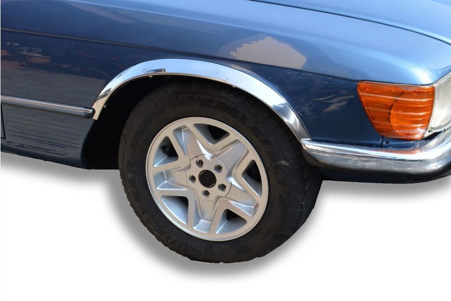 Mercedes W107 1971–1989 Nerezové lišty na lemy blatníků (4 ks) Image