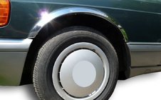 Mercedes S-class W126 1979–1991 Nerezové lišty na lemy blatníků (4 ks) fotografie 1