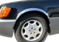 Mercedes S-class W140 1991–1998 Lemy blatníků (Short/Long, 4 ks, nerez) fotografie 1