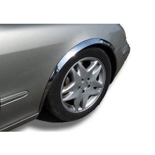 Nerezové lišty na lemy blatníků (4 ks) Mercedes S-Class W220 1998–2005 fotografie 1