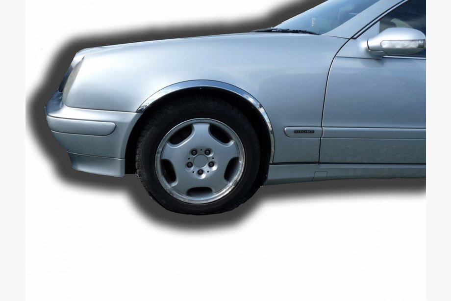 Mercedes CLK W208 1997–2002 Nerezové lišty na lemy blatníků (4 ks) Image