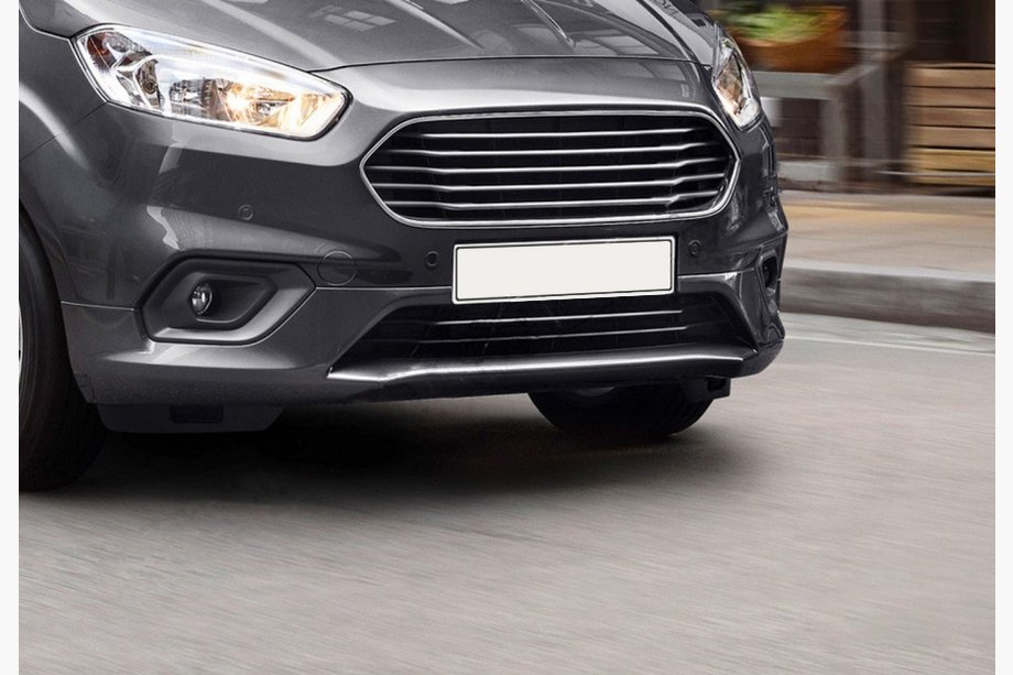Ford Courier 2014–2023 Chromové ochranné lišty na nárazník OmsaLine (2018↗, 2 ks, nerez) Image