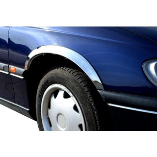 Nerezové lišty na lemy blatníků (4 ks) Opel Omega B 1994–2003 fotografie 1
