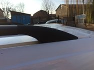 Mercedes Viano 2004–2014 Černé střešní ližiny ELITE (plastová noha) Krátký rozvor (Short, Compact) fotografie 6
