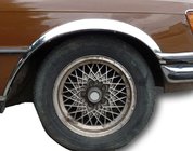Mercedes W116 1972–1980 Nerezové lišty na lemy blatníků (4 ks) fotografie 1