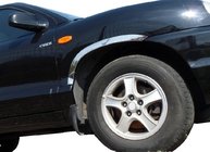 Hyundai Santa Fe 1 2000–2006 Nerezové lišty na lemy blatníků (4 ks) fotografie 1
