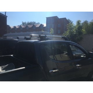 Šedé střešní ližiny (s příčníky) Mitsubishi L200 2006–2015 fotografie 3