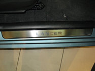 Mitsubishi Lancer 9 2004–2008 Nerezové kryty prahů Nataniko (4 ks, nerez) fotografie 1