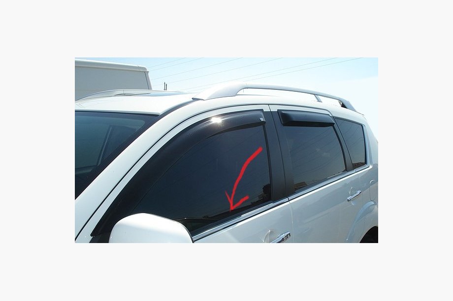 Mitsubishi Outlander 2006–2012 Chromové lišty oken Image