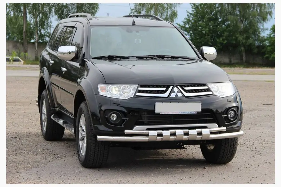 Mitsubishi L200 2006–2015 Přední ochranný rám ST015 (nerez) Image