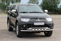 Mitsubishi L200 2006–2015 Přední ochranný rám ST015 (nerez) fotografie 1