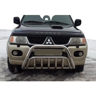 Přední ochranný rám (bullbar) WT002 (nerez) Mitsubishi Pajero Sport 1996–2007
