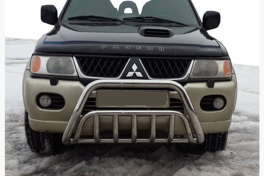 Mitsubishi Pajero Sport 1996–2007 Přední ochranný rám (bullbar) WT002 (nerez) Image