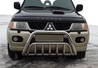 Mitsubishi Pajero Sport 1996–2007 Přední ochranný rám (bullbar) WT002 (nerez) fotografie 1