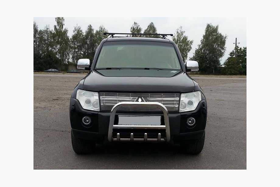 Mitsubishi Pajero Wagon III 1999–2006 Přední nerezový ochranný rám (kengur) QT006 Image