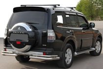 Mitsubishi Pajero Wagon III 1999–2006 Zadní rám AK003 dvojitý (nerez) fotografie 1