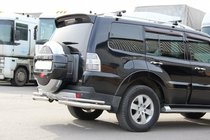 Mitsubishi Pajero Wagon III 1999–2006 Zadní rám AK003 dvojitý (nerez) fotografie 2